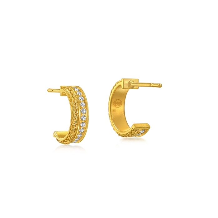 999.9黃金 耳環 | 周生生珠寶 | Cultural Blessings 「文化祝福」 | 95705E - 5