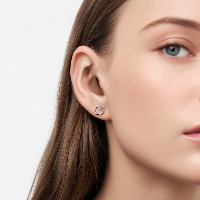 18K White Gold Earring | Chow Sang Sang Jewellery | YuYu | 95724E - 2