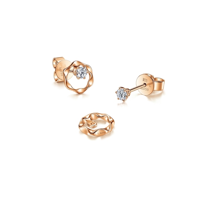 18K Rose Gold Earring | Chow Sang Sang Jewellery | YuYu | 95724E - 4