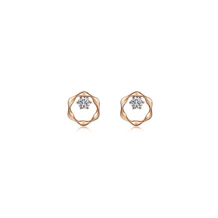 18K Rose Gold Earring | Chow Sang Sang Jewellery | YuYu | 95724E - 1