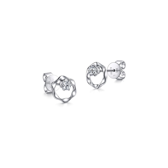 18K White Gold Earring | Chow Sang Sang Jewellery | YuYu | 95724E - 2