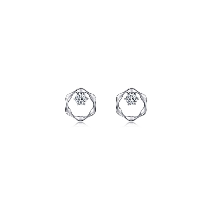 18K White Gold Earring | Chow Sang Sang Jewellery | YuYu | 95724E - 1