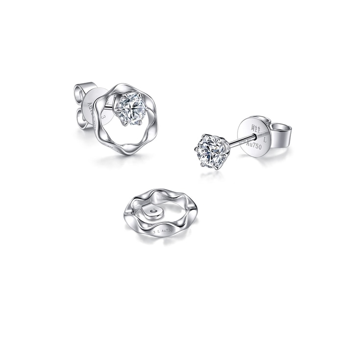 18K White Gold Earring | Chow Sang Sang Jewellery | YuYu | 95725E - 4