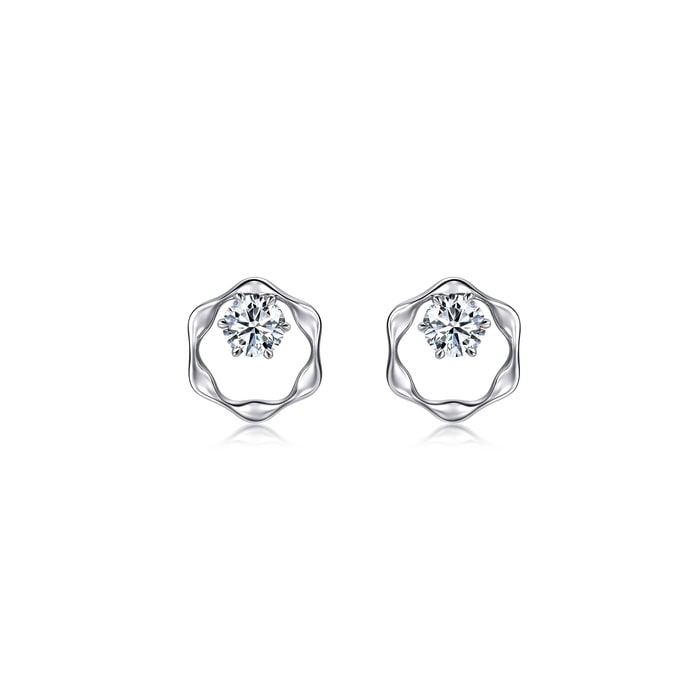 18K White Gold Earring | Chow Sang Sang Jewellery | YuYu | 95725E - 1