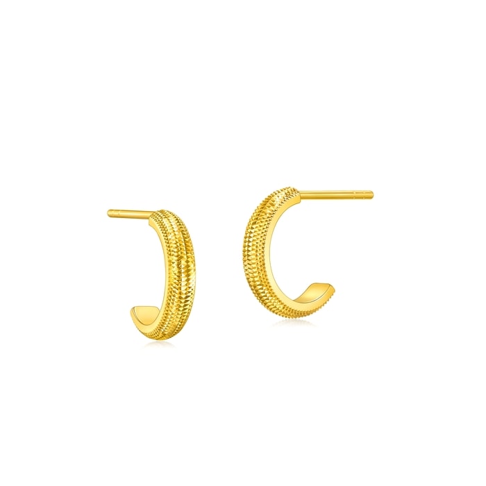 999黃金 耳環 | 周生生珠寶 | Essence「永」 | 95729E - 4