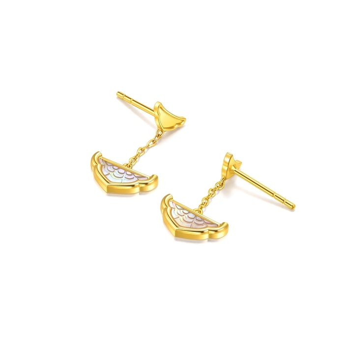 Solid Gold Earring | Chow Sang Sang Jewellery | 95733E - 5