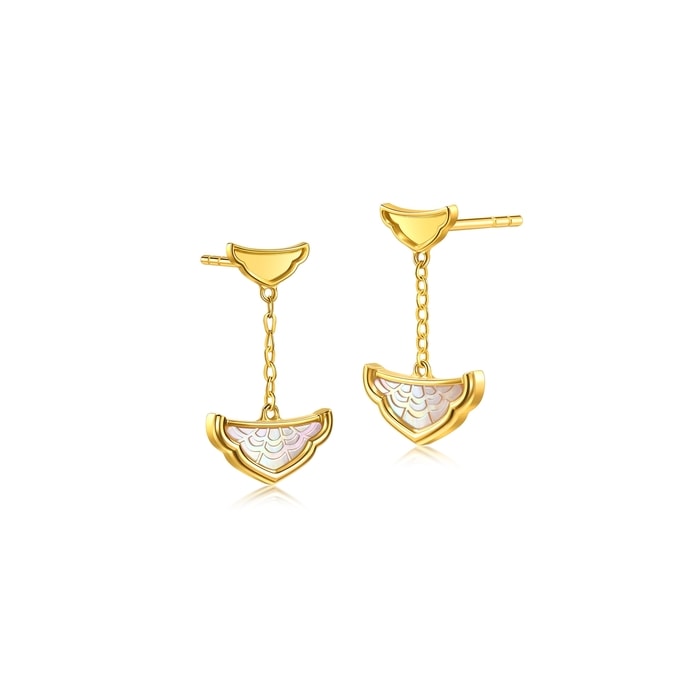 Solid Gold Earring | Chow Sang Sang Jewellery | 95733E - 4