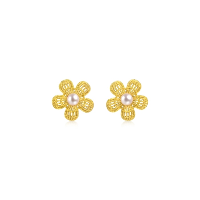 Solid Gold Earring | Chow Sang Sang Jewellery | 95734E - 1