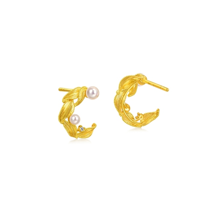 Solid Gold Earring | Chow Sang Sang Jewellery | 95793E - 5