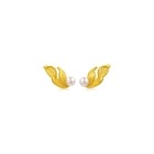 Taffy' 999.9 Gold Pearl Earrings