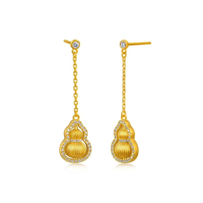 Solid Gold Earring | Chow Sang Sang Jewellery | Cultural Blessings | 95841E - 4