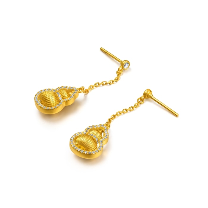 Solid Gold Earring | Chow Sang Sang Jewellery | Cultural Blessings | 95841E - 5