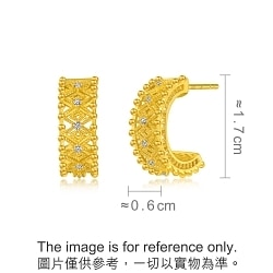Cultural Blessings - 999 Gold Earrings | 95900E(~0.189 tael