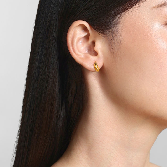 Solid Gold Earring | Chow Sang Sang Jewellery | Love Decode | 95956E - 3