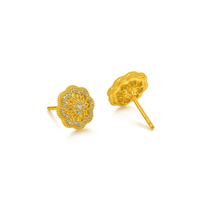 999.9黃金 耳環 | 周生生珠寶 | Cultural Blessings 「文化祝福」 | 95992E - 5