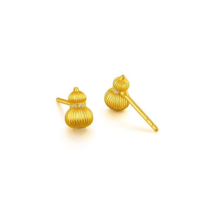 Solid Gold Earring | Chow Sang Sang Jewellery | Cultural Blessings | 95994E - 5