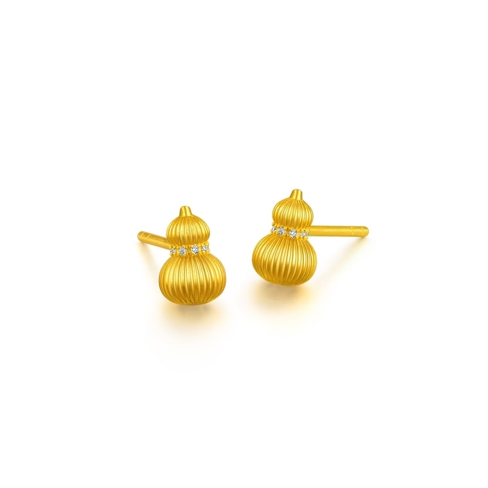 Solid Gold Earring | Chow Sang Sang Jewellery | Cultural Blessings | 95994E - 4