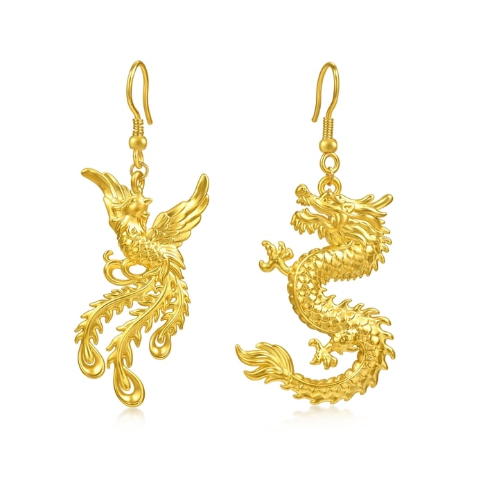 Solid Gold Earring | Chow Sang Sang Jewellery | Chinese Wedding Collection | 96032E - 1
