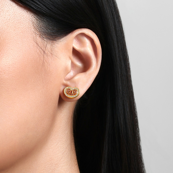Solid Gold Earring | Chow Sang Sang Jewellery | Cultural Blessings | 96037E - 2