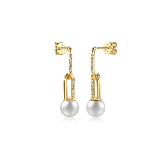 18K Yellow Gold Earring | Chow Sang Sang Jewellery | 96105E - 4