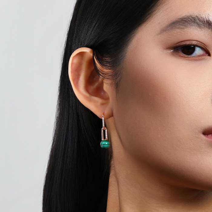 18K玫瑰金 耳環 | 周生生珠寶 | 96105E - 2