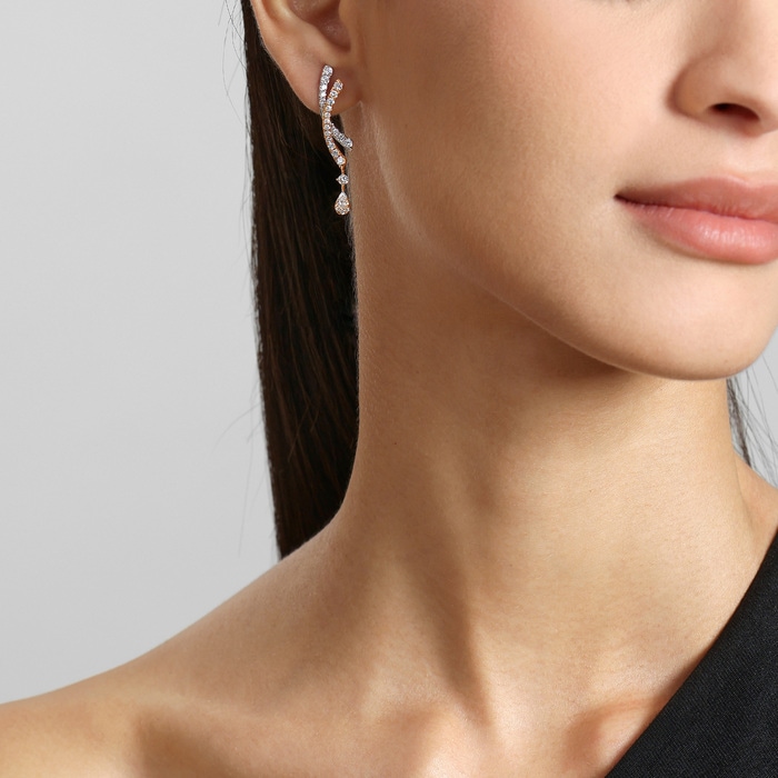 18K白色黄金及玫瑰金 耳環 | 周生生珠寶 | Diamond Symphony「鑽之頌」 | 96120E - 3