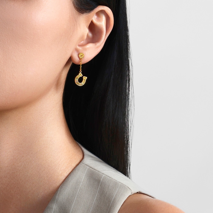 Solid Gold Earring | Chow Sang Sang Jewellery | Essence | 96141E - 3