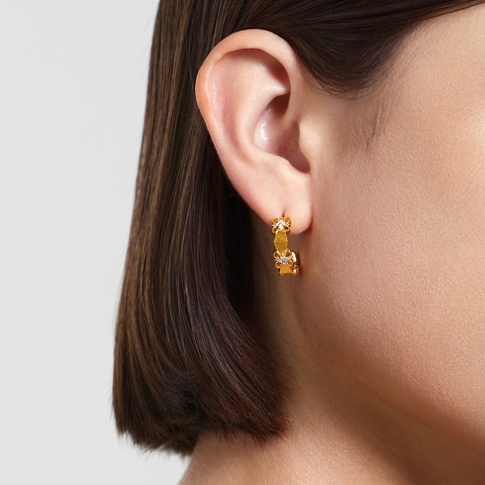 Solid Gold Earring | Chow Sang Sang Jewellery | Gold Rhyme | 96158E - 2