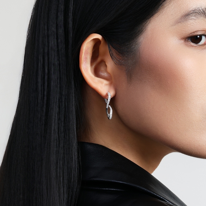 18K White Gold Earring | Chow Sang Sang Jewellery | 96165E - 2