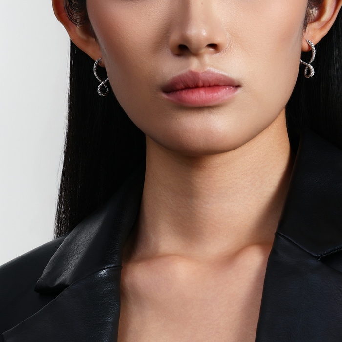 18K White Gold Earring | Chow Sang Sang Jewellery | 96165E - 3