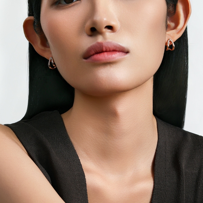 18K Rose Gold Earring | Chow Sang Sang Jewellery | 96171E - 3