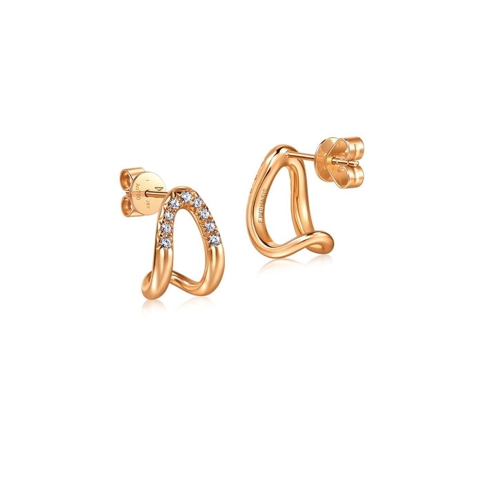 18K Rose Gold Earring | Chow Sang Sang Jewellery | 96171E - 5