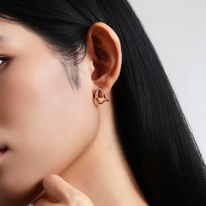 18K Rose Gold Earring | Chow Sang Sang Jewellery | 96171E - 2