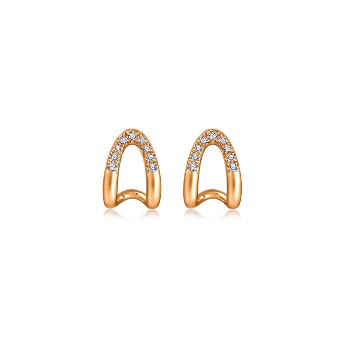 18K Rose Gold Earring | Chow Sang Sang Jewellery | 96171E - 1