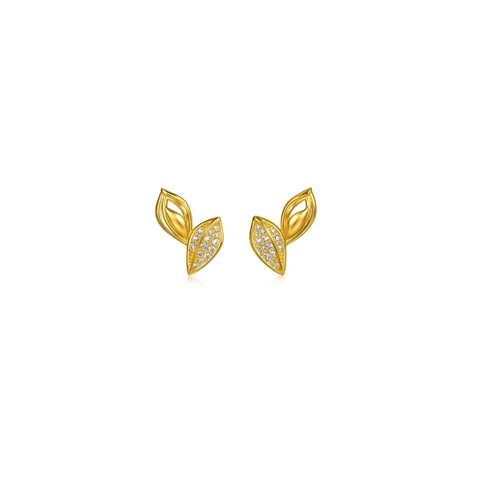 999黃金 耳環 | 周生生珠寶 | 96184E - 1