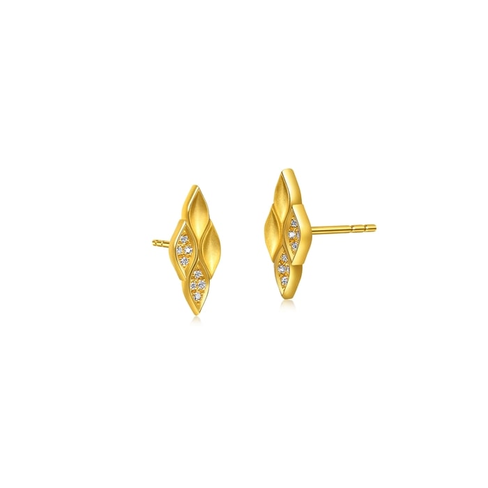 Solid Gold Earring | Chow Sang Sang Jewellery | YuYu | 96220E - 2