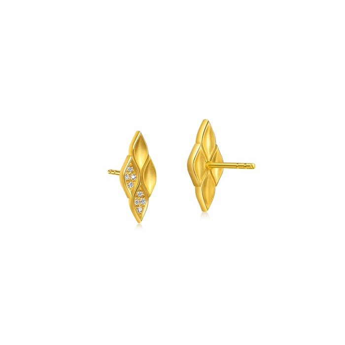 Solid Gold Earring | Chow Sang Sang Jewellery | YuYu | 96220E - 3