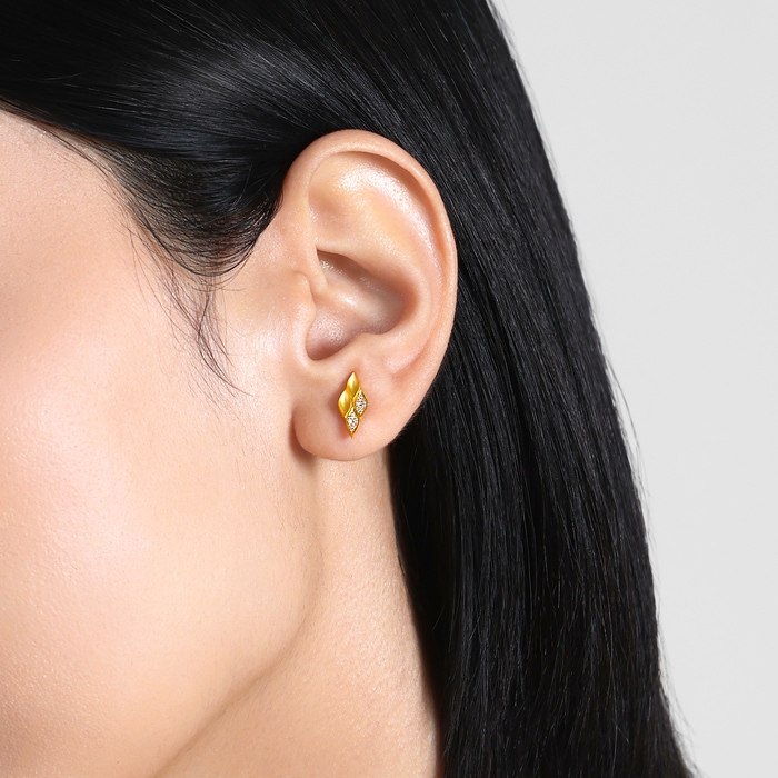 Solid Gold Earring | Chow Sang Sang Jewellery | YuYu | 96220E - 2