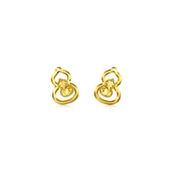 999 Gold Gourd Earrings