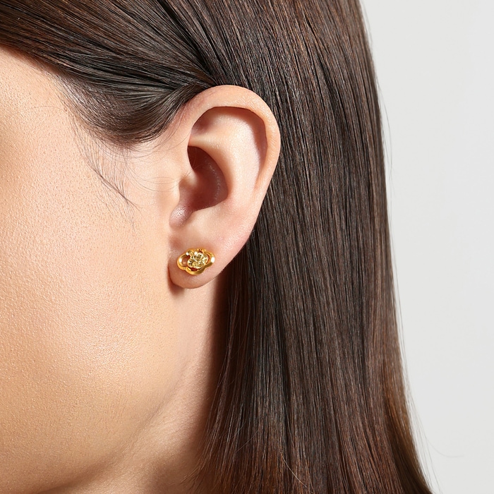 999黃金 耳環 | 周生生珠寶 | Essence「永」 | 96250E - 2