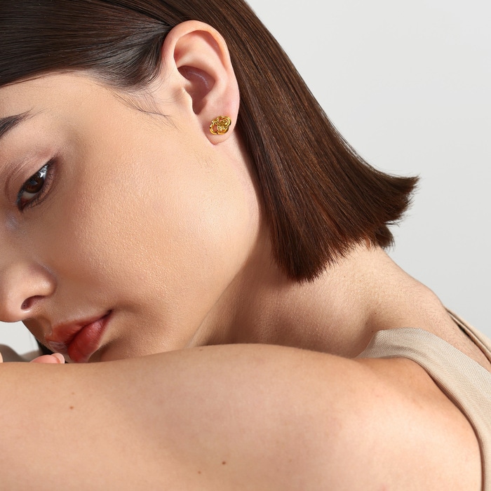 999黃金 耳環 | 周生生珠寶 | Essence「永」 | 96250E - 3