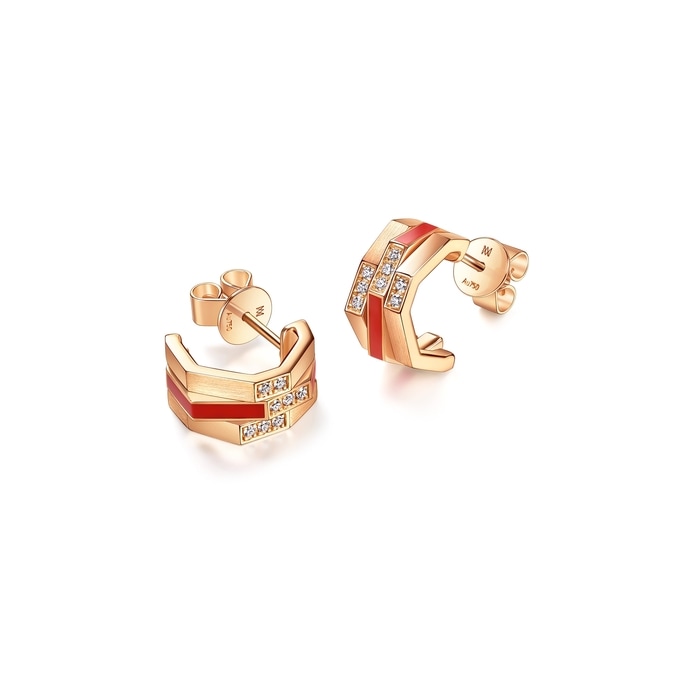 18K Rose Gold Earring | Chow Sang Sang Jewellery | 96328E - 5