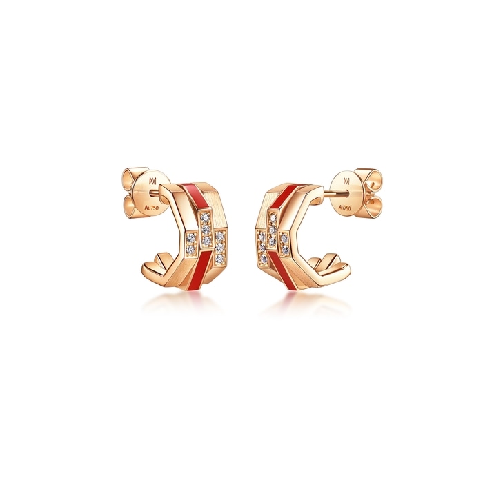 18K Rose Gold Earring | Chow Sang Sang Jewellery | 96328E - 4