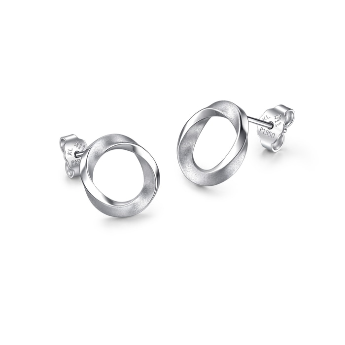 950鉑金 耳環 | 周生生珠寶 | Essence「永」 | 96367E - 4