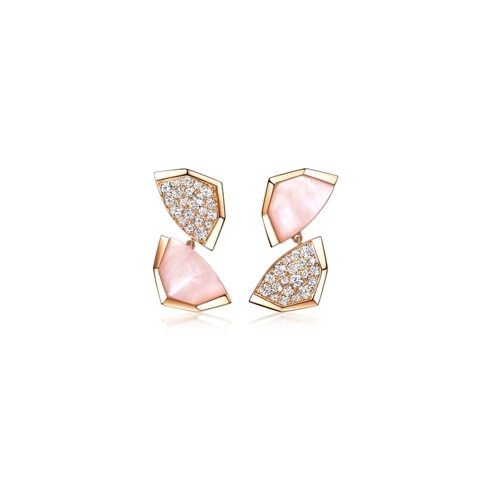 18K玫瑰金 耳環 | 周生生珠寶 | 96372E - 1