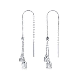 950鉑金鈴蘭花耳環