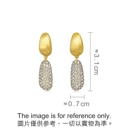 999 Gold Diamond Earrings