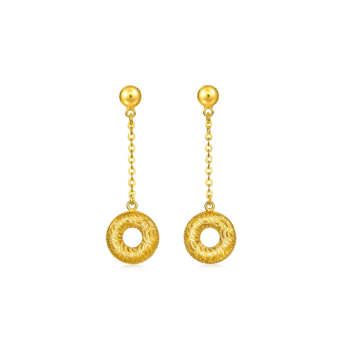 Solid Gold Earring | Chow Sang Sang Jewellery | Essence | 96433E - 1