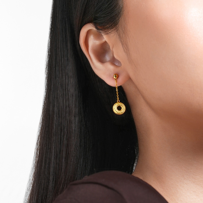 Solid Gold Earring | Chow Sang Sang Jewellery | Essence | 96433E - 3
