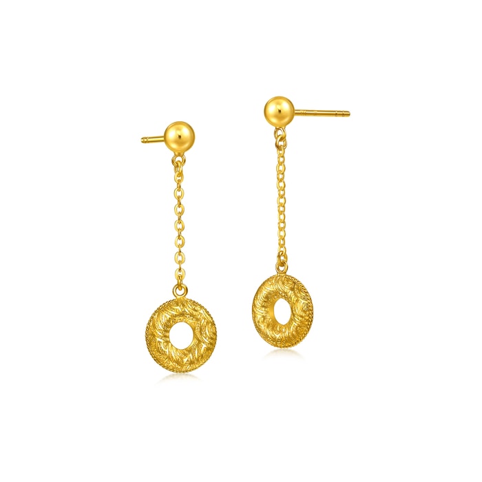 Solid Gold Earring | Chow Sang Sang Jewellery | Essence | 96433E - 4